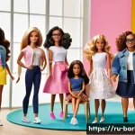 Home 21 바비의 미래 시리즈 예상 - A diverse group of Barbie dolls representing various body types, skin tones, and unique features suc...